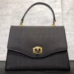 未使用級】COMTESSE ホースヘア ブラック スクエアトップハンドル