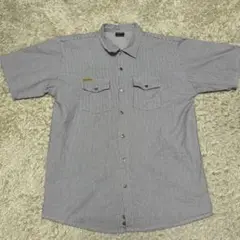 PRISON BLUES ヒッコリー シャツ PRSN BLU USA製　XL