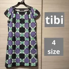 tibi 半袖ひざ丈ワンピース サイズ4のサムネイル