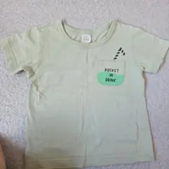 ポケット付きドリンクデザインTシャツ 90サイズ