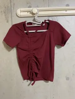FUN 半袖Tシャツ フロントギャザーのサムネイル