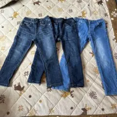 キッズ スキニージーンズ 3点セット 110センチ　ポケット付き、イオン　Lee