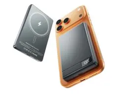 モバイルバッテリー 軽量 小型 スマホ充電器 マグセーフ ワイヤレス