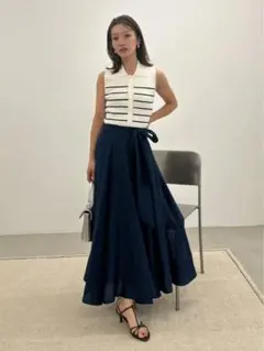 FRAY I.D（フレイ アイディー）ポロニットドッキングワンピース