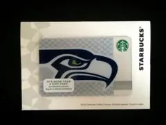 スターバックスカード シアトル シーホークス PIN未削り ◎ SEAHAWKS