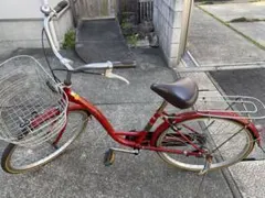 シティサイクル ピンク 前面バスケット付き - メルカリ
