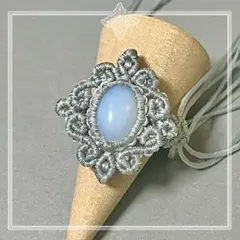 #462 マクラメ ハンドメイド 指輪・リング