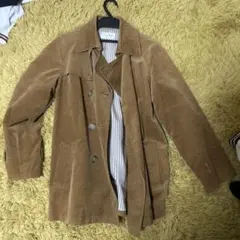 ブラウン コーデュロイ トレンチコート