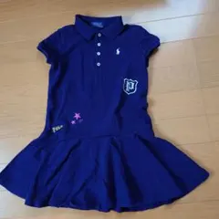 Polo ネイビー ワンピース 半袖 サイズ5のサムネイル