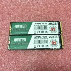WINTEN M.2 NVMe SSD 256GB 新品同様 2枚