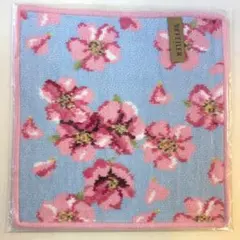 ●【ハンカチのみ】桜　ブルー　フェイラー　新品・未使用　FEILER