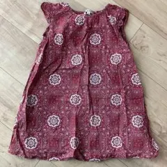any FAM 女の子用 ノースリーブワンピース バンダナ柄 120