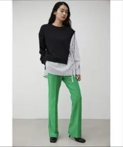 AZUL by moussy レディース　パンツ　グリーン