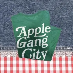 white velvet Tシャツ　グリーン　デカロゴ　バックロゴ