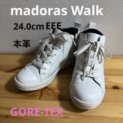 madoras Walk ホワイトレザーハイカットスニーカーGORE-TEX防水のサムネイル