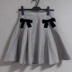 evelyn チェック柄 フレアスカート