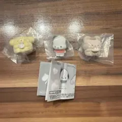 サンリオキャラクターズふわふわフロッキードールハヌルぽちゃっこポムポムプリンパム