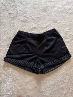 adidas ショートパンツ 黒 チェッカー柄 Lサイズのサムネイル