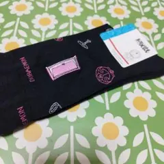 ドラえもん　靴下　ピンク　ブラック