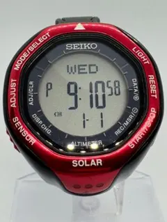 美品【稼働品】SEIKO デジタル腕時計 ソーラー ALTIMETER W54のサムネイル