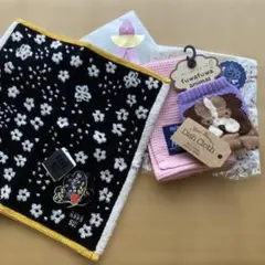【期間限定値下げ】ANNA SUIミニハンカチ・Bleu Bleuet 全3点