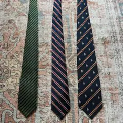 トラッド　ネクタイ　4点セット　70-80年代　ビンテージ