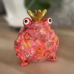 在庫ラスト1点‼️Pomme pidou ポンピドゥ レッド約18cm 置物カエル 