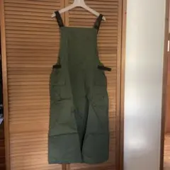 CAMP7 オリーブグリーン オーバーオールスカート