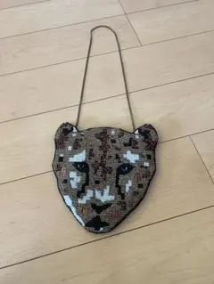 アニマル　ビーズ　バッグ　ショルダー
