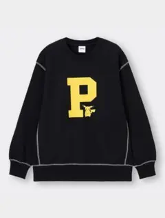 【試着のみ】GU ヘビー ウェイト ビッグスウェットプルオーバー ピカチュウ M