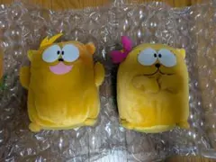 安田信託銀行　キャラクター　オヨネコぶーにゃん　ぬいぐるみ 安田信託銀行 キャラクター オヨネコぶーにゃん ぬいぐるみ 2体セット