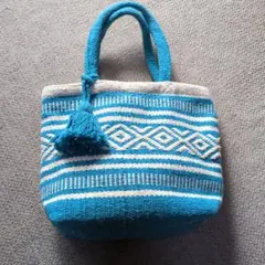 シューラルー ブルー トートバッグ ハンドバッグ