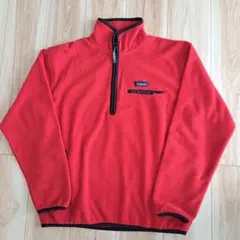 PenField 　ペンフィールド　フリースジャケット 　レッド　ハーフジップ