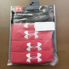 UNDER ARMOUR リストバンド 4個セット レッドのサムネイル