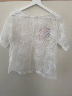 しまむら　HK WORKS LONDON シアートップス　ホワイト　Mのサムネイル