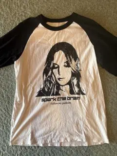 ラグランロングTシャツ　プリント