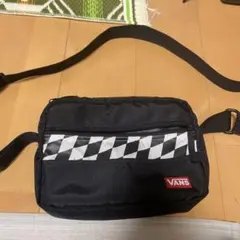 VANS ブラック ショルダーバッグ チェッカー柄のサムネイル