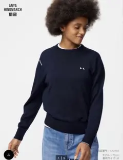 UNIQLO × ANYA HINDMARCH ニット M ネイビー