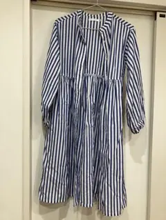 【値下げしました】THE SHOP TK 長袖ストライプワンピースのサムネイル