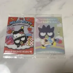 ハローキティ バッドバツマル 50周年 カードセット