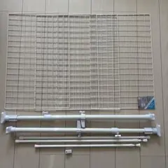 ダイソー　ワイヤーネット 収納　62×40cm