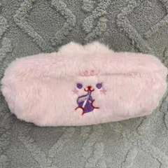 ふわふわ うさぎペンケース(ポーチ) ピンク　ポーチのサムネイル