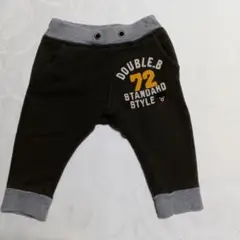 ダブルB　80　スェットパンツ　ビー君　ロゴ刺繍
