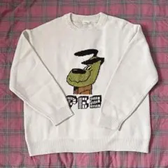 PEZ クルーネック ニット セーター ベージュ Mサイズ　難あり