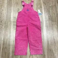 新品 futafuta ピンクオーバーオール 140