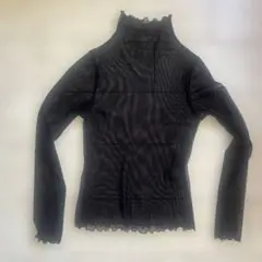 黒メッシュ長袖トップス HIROKO KOSHINOのサムネイル