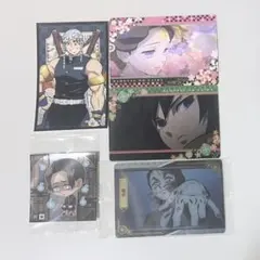 鬼滅の刃 カード ステッカー 5点セット