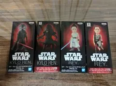 スター・ウォーズ ワールドコレクタブルフィギュア 4種セット　カイロレン　レイのサムネイル
