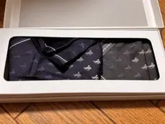 Burberry ネイビー ブラック ハンカチセット
