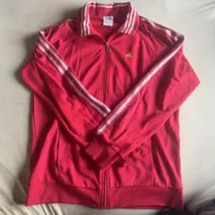 adidas赤ジャージL